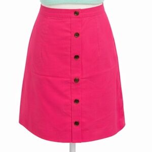 Jcrew Pink Button-Up Women's Skirt